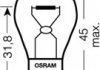 Лампа P21W; P21W 12V 21W BAY15D Ultra Life 2Bliste OSRAM 7506ULT02B (фото 1)