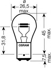 Автолампа OSRAM 7537TSP (фото 1)