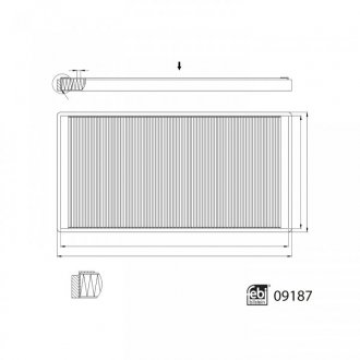 Фільтр повітряний салону FEBI BILSTEIN 09187 (фото 1)