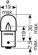 ЛАМПА R5W 12V 5W BA15s BLI STANDARD - знято з виробництва 5627-02b OSRAM 562702B (фото 1)