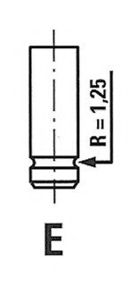 Клапан двигателя выпускной R4875/RCR FRECCIA R4875RCR (фото 1)