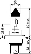Автолампа гол. світла галогенна OSRAM 64185 (фото 1)