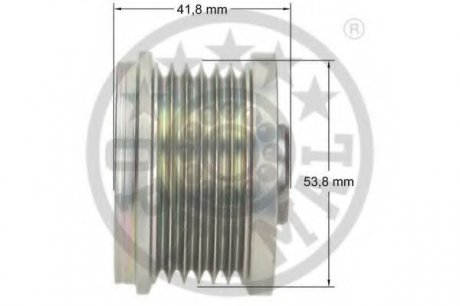 Шків генератора Citroen Berlingo/Jumpy/Jumper/Nemo 1.4/1.6/2.0/2.2HDi Optimal F5-1048 (фото 1)