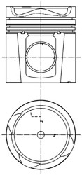 Поршень KOLBENSCHMIDT 99985600 (фото 1)