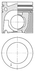 Поршень KOLBENSCHMIDT 41088600 (фото 1)