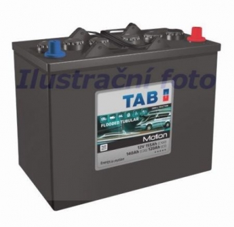 АКБ MOTION TUB,(C20): 110Ah,кол. циклів 1200, 303x175x228, B1, R "+", тяговый:лодки, катера и т. TAB 122812 (фото 1)