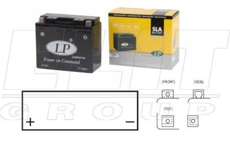 SLA-технология, монтаж в любом положении -12V, 10Ah, д 150, ш 69, в 130, вес 3,5 кг LP BATTERY YT12B-4 (фото 1)