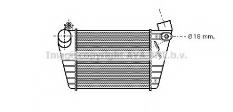 Интеркулер Audi A3 (96-)/Seat Leon (02-)/Skoda Octavia (01-)/VW Golf (96-) 1.8T, AVA COOLING AI 4185 (фото 1)