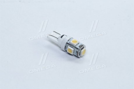 Лампа LED б/ц габарит и панель приборов T10-5 SMD (size 5050) 24V WARM WHITE <> TEMPEST Tmp-03T10-24V (фото 1)