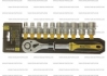 Комплект трещітка + головки 1/2", 72 зуба - 11 ед. STARLINE NR RW12-11 (фото 2)
