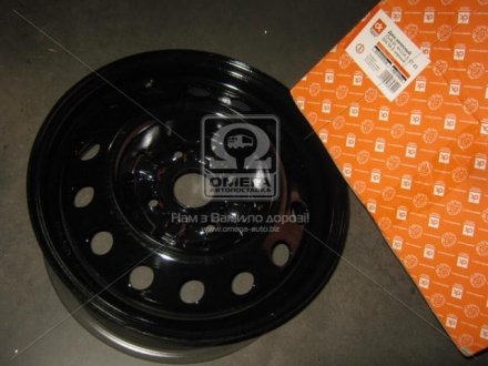 Диск колесный 15х6,0J 4x114,3 Et 45 DIA 56,6 CHEVROLET LACETTI черный (в упак.) <> Dk-Дорожная Карта 224.3101015-04 (фото 1)