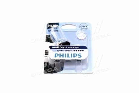 Лампа накаливания HB3 12V 65W P20d Cristal Vision 1шт blister 4300K PHILIPS 9005CVB1 (фото 1)