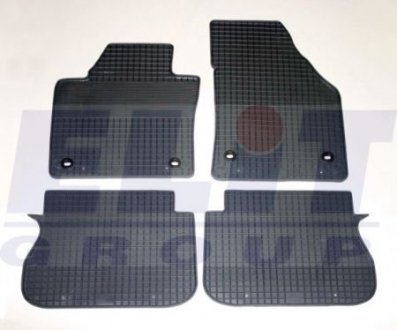 VW CAD 04- Резиновые коврики, к-т 4 шт, с большим отв.фиксации ELIT KHD 212 818 BS (фото 1)
