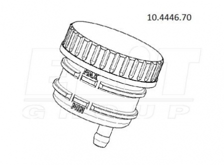 Контейнер S20 - комплект - прямий вихід, Гвинтова кришка BREMBO 10444670 (фото 1)