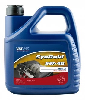 Масло моторное SynGold 5W-40 (4 л) VATOIL 50011 (фото 1)
