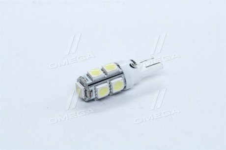 Лампа LED б / ц габарит і панель приладів T10 9SMD W5W 12V WHITE <> TEMPEST Tmp-15T10-12V (фото 1)