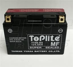 12V 8Ah,д. 150, ш. 70, в.105, электролит в к-те, вага 3,5 кг TOPLITE YT9B-BS (фото 1)