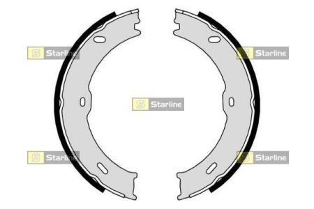 Гальмівні колодки барабанні STARLINE BC 09710 (фото 1)