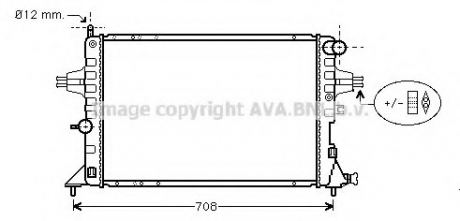 OL-AST Gрад.охлаждения 2.0Di 16V [OE. 1300... - 93277996] AVA COOLING OLA2293 (фото 1)