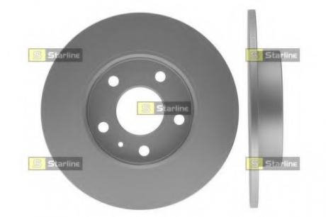 Диск тормозной окрашенный (антикорозионная обработка) STARLINE PB 1392C (фото 1)