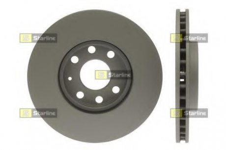 Диск тормозной окрашенный (антикорозионная обробка) STARLINE PB 2638C (фото 1)