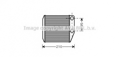 Радиатор отопителя салона AVA COOLING FT 6313 (фото 1)