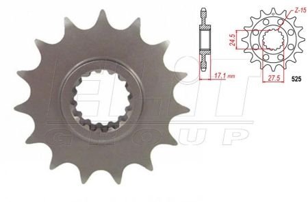 Передня зірка 15 зуб., Ducati Panigale 1199 12- ELIT MO 105-509-15 (фото 1)