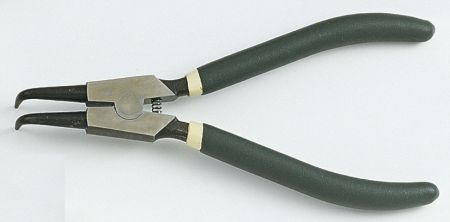 Щипці для зняття стопорних кілець кутові (стиснення) 180мм FORCE 609ABC (фото 1)
