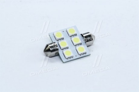 Лампа LED софитная C5W 24V T11x36-S8.5 (6 SMD size5050) <> TEMPEST Tmp-11T11-24V (фото 1)