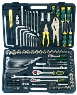 Набор инструмента 1/4", 3/8", 1/2", 142 предмета. FORCE 41421 (фото 1)