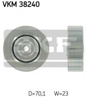 Паразитный / ведущий ролик, поликлиновой ремень SKF VKM 38240 (фото 1)