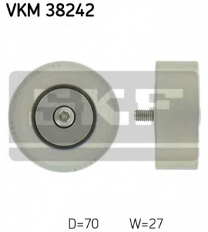 Паразитный / ведущий ролик, поликлиновой ремень SKF VKM 38242 (фото 1)
