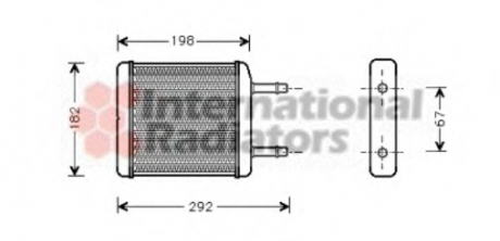 Радиатор отопителя DAEW MATIZ 0.8 MT/AT 98- Van Wezel 81006024 (фото 1)