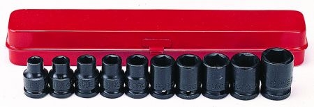 Набор ударных головок1/2" 11-24 мм, 10 предметов. FORCE 4109 (фото 1)