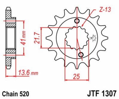 Передняя звезда 15Z ZX-6R/RR/ZX-636 ?03- JT MOTO 104-470-15 (фото 1)