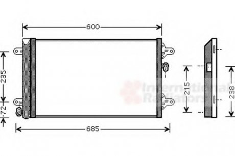 Конденсор кондиционера COND SHARAN/GALAXI 00- Van Wezel 58005183 (фото 1)