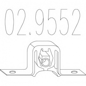 Резиновый элемент крепления выхлопной системы MTS 02.9552 (фото 1)