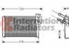 Радіатор обігрівача CLIO 1/MEGANE 1/R19 MT/AT Van Wezel 43006048 (фото 1)