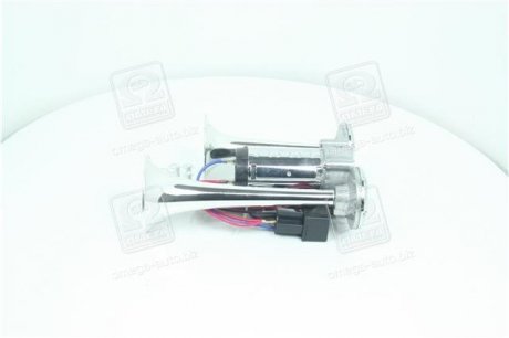 Сигнал дудка с компрессором 2шт металл 150/210мм 12V <> Dk-Дорожная Карта SL-1020 (фото 1)