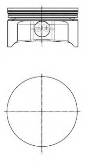 Поршень в комплекте на 1 цилиндр, STD NURAL 87-141200-00 (фото 1)
