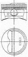 Поршень в комплекте на 1 циліндр, STD NURAL 87-849200-00 (фото 1)