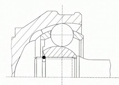 Шарнір приводного вала (ШРУС), к-кт. (GKN) SPIDAN 22270 (фото 1)