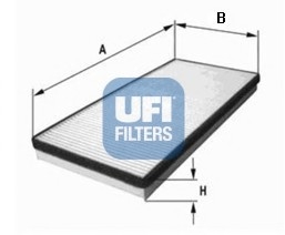 Фильтр, воздух во внутренном пространстве UFI 53.004.00 (фото 1)