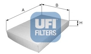 Фільтр, повітря у внутрішній простір UFI 53.014.00 (фото 1)