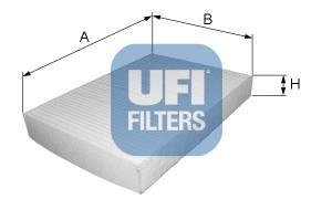 Фильтр, воздух во внутренном пространстве UFI 53.031.00 (фото 1)