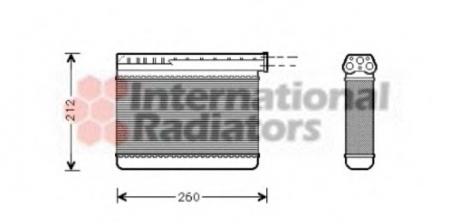 Радіатор обігрівача BMW 316->325 MT/AT 89- Van Wezel 06006166 (фото 1)