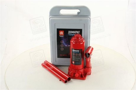 Домкрат бутылочный, 4т пластик, красный H=185/350 <> Dk-Дорожная Карта JNS-04PVC (фото 1)