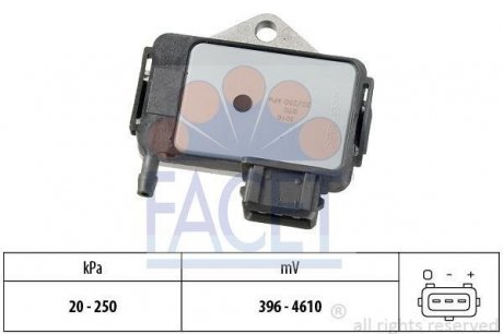 Датчик абсолютного давления - MAP Sensor FACET 10.3016 (фото 1)