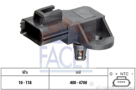 Датчик абсолютного давления - MAP Sensor FACET 10.3093 (фото 1)