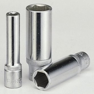 Головка торцевая глубокая 13мм 6гр, 1/4" FORCE 5255013 (фото 1)